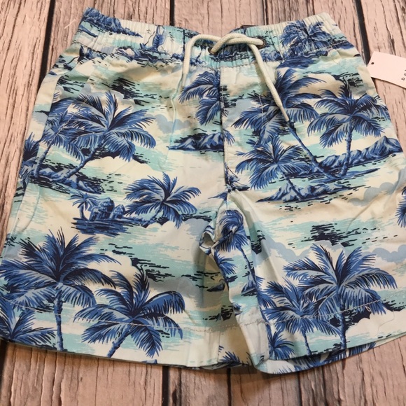 Gap Boys 12 18 24 months or 2T California Surf Tropical Shorts Outfit - Picture 3 of 5